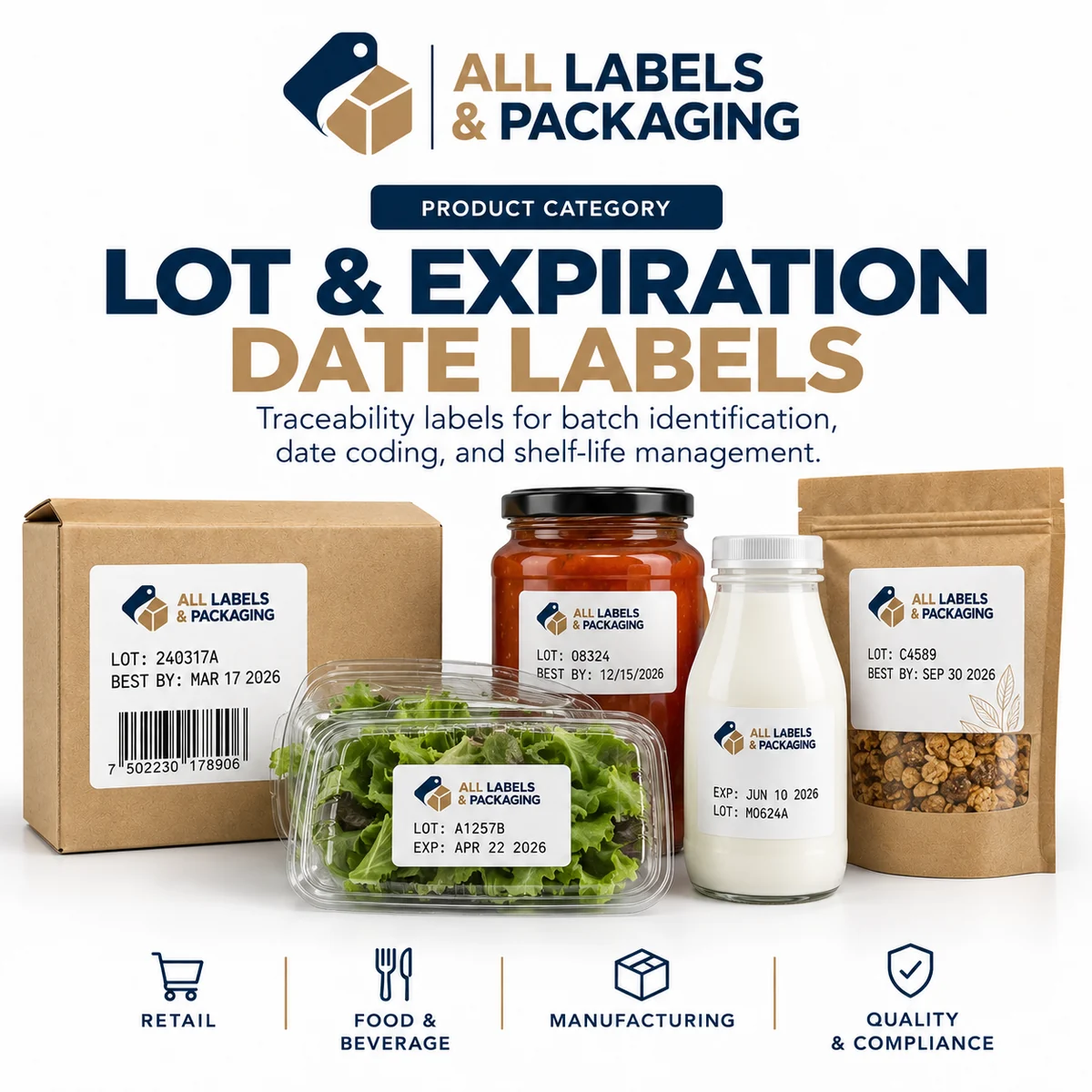 Lot & Expiration Date Labels — category