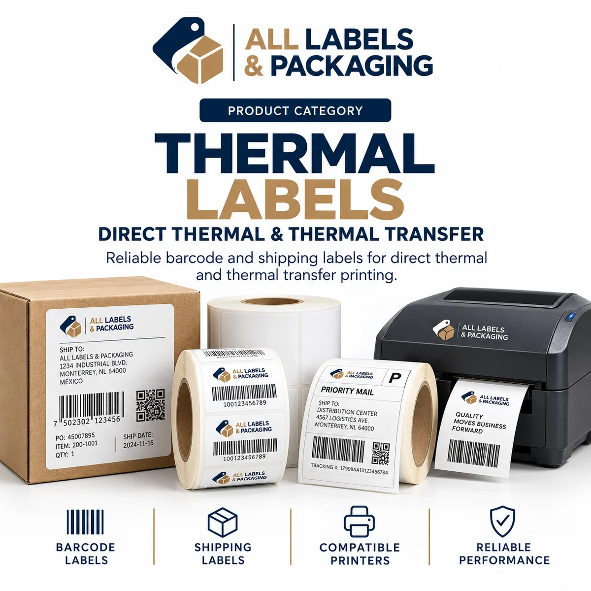 Thermal Labels (direct thermal & thermal transfer) — category